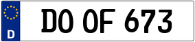 Trailer License Plate